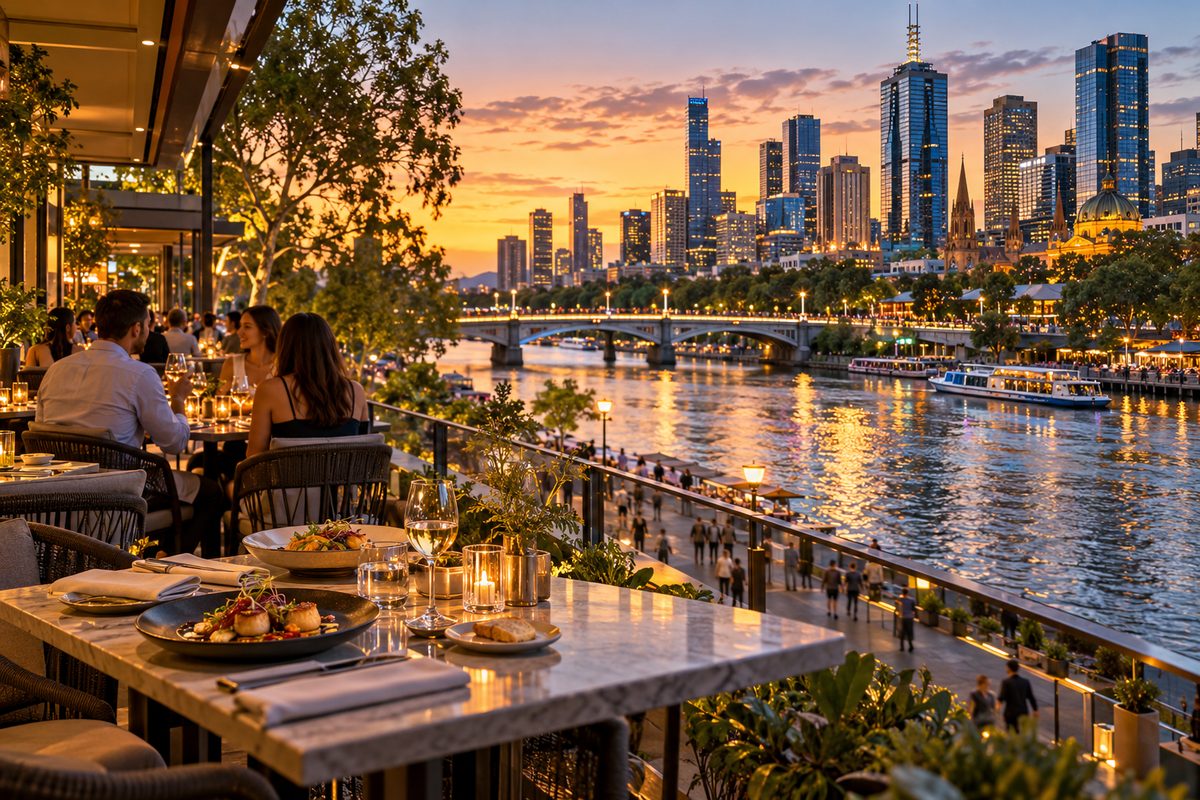 southbank melbourne restaurants with river views