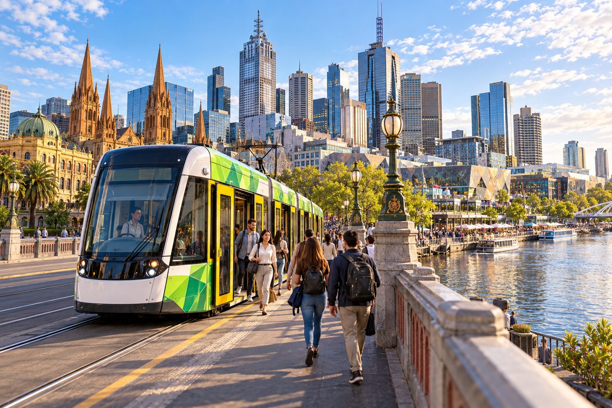 getting to southbank melbourne by public transport