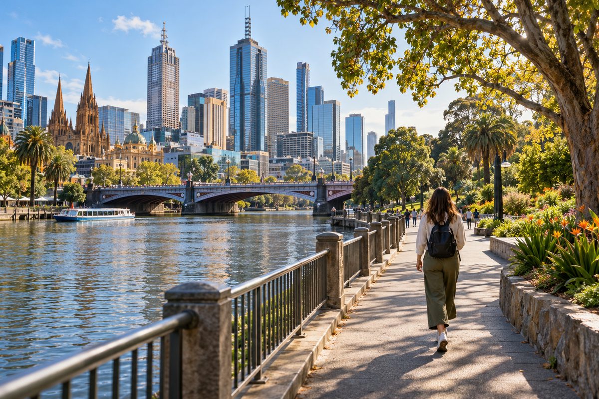 southbank to royal botanic gardens walk
